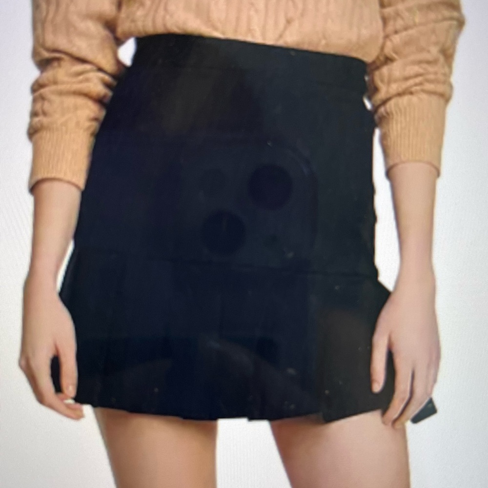 Sandro Navy Skirt